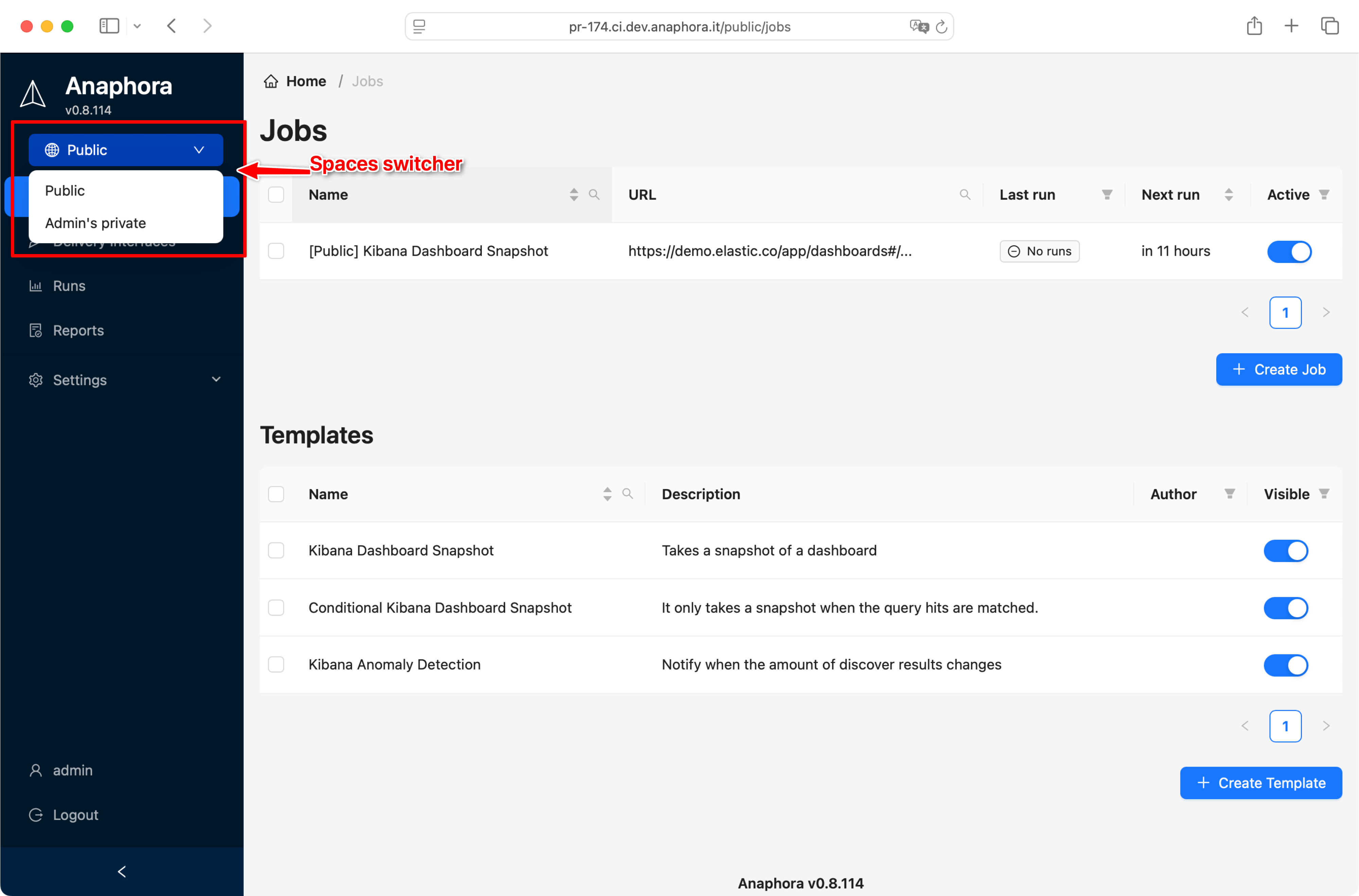 Introducing Spaces: restricting resources to users/roles