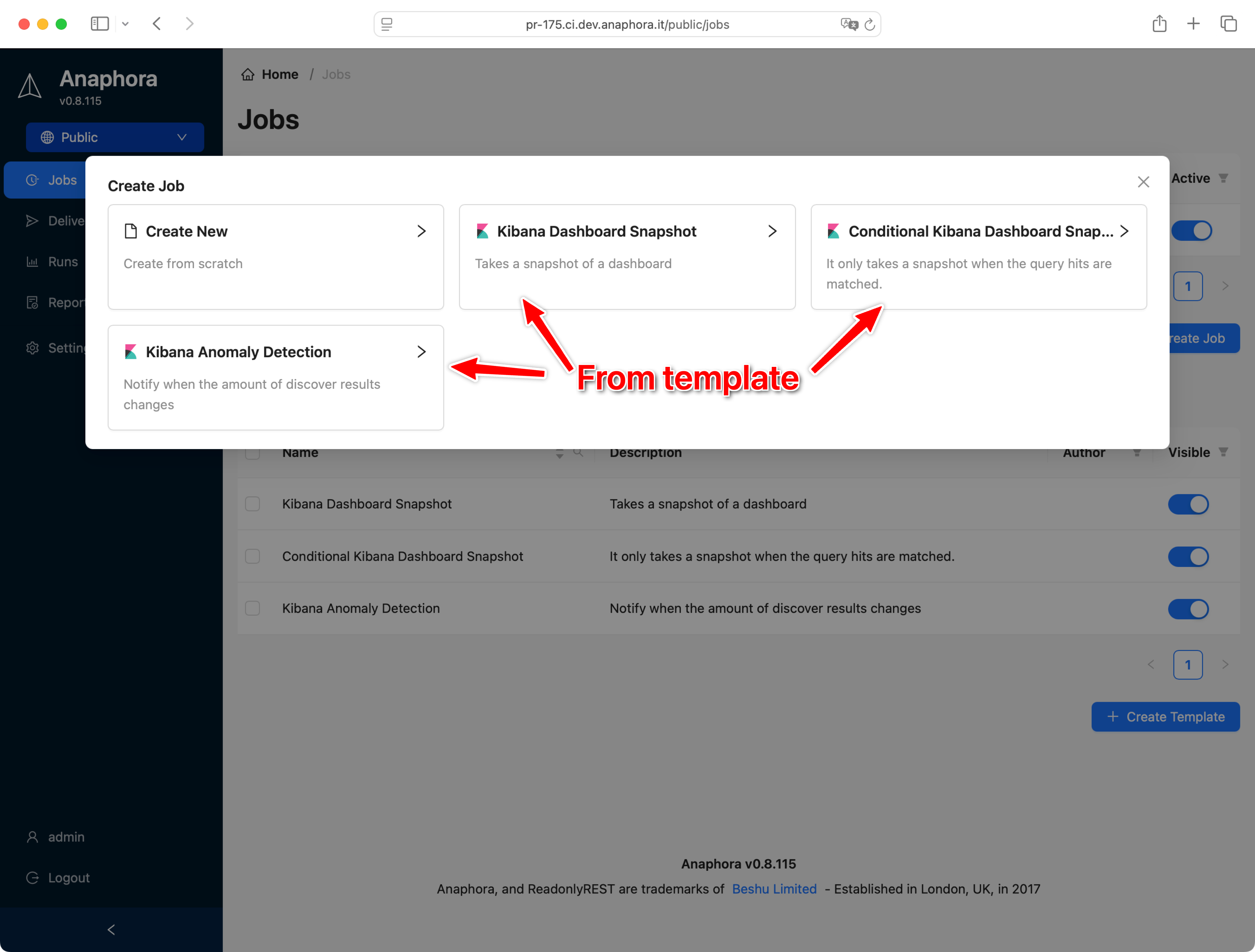 Save time with Job templates